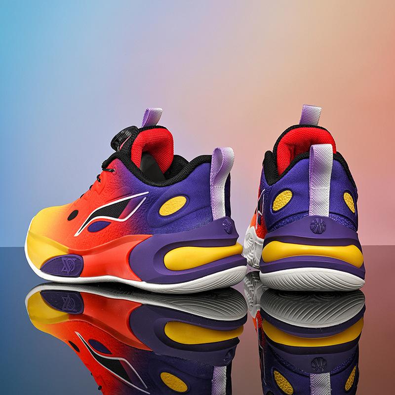 Children's basketball shoes new breathable mesh lightweight non-slip middle-aged and older boys training actual sports basketball shoes tide