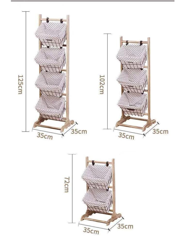 Raft de depozitare de podea țesut cu mai multe straturi pentru gustări, diverse, cărți și ziare în camera de zi