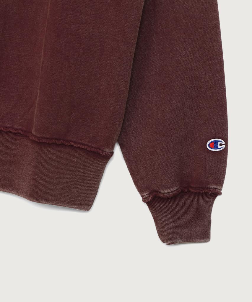 CHAMPION Women'S Vintage Washed Loose Fit Brushed Sweatshirt Wine