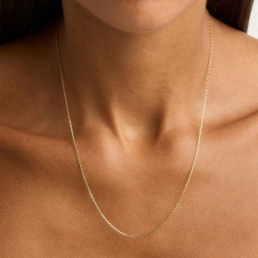 eManco Classic Fine Chain Necklace Stainless Steel Adjustable Women's Accessories Wholesale