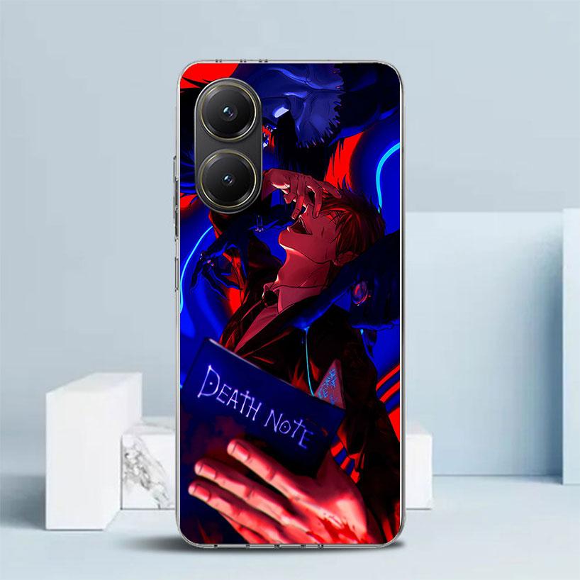 N-Note D-Death Yagami Light Phone Case For Xiaomi Poco F7 Ultra X5 X6 X7 Pro M7 Redmi 15C 15 13C 13 12C 12 10C 10 10A 9 9C 9A 9T