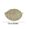 Individualisierte Rattan-Wanddekorationen Einzigartiger runder Wandbehang aus Grasgeflecht