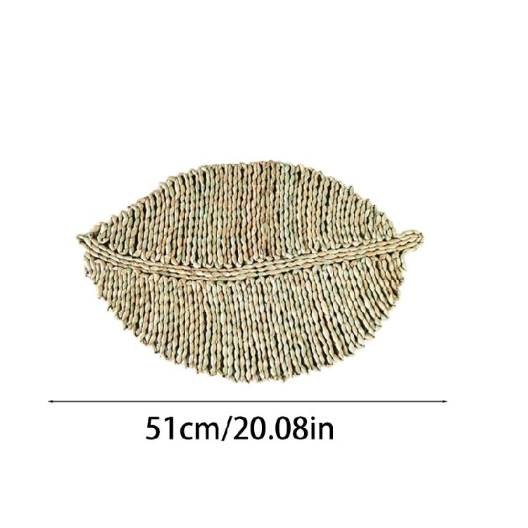 Individualisierte Rattan-Wanddekorationen Einzigartiger runder Wandbehang aus Grasgeflecht
