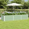 Planter Green 240 x 80 x 45 cm Steel