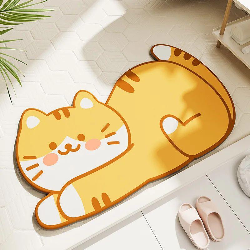 Diatom Mud Mat Super Absorbent Anti Slip Quick Dry Bathroom Floor Mat Home Decor