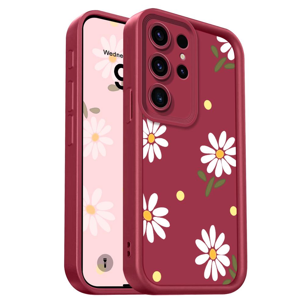 Falling Daisies Phone Case For Samsung Galaxy S23 S22 S21 S20 FE Plus Ultra Note 20 5G Staircase Soft Cover