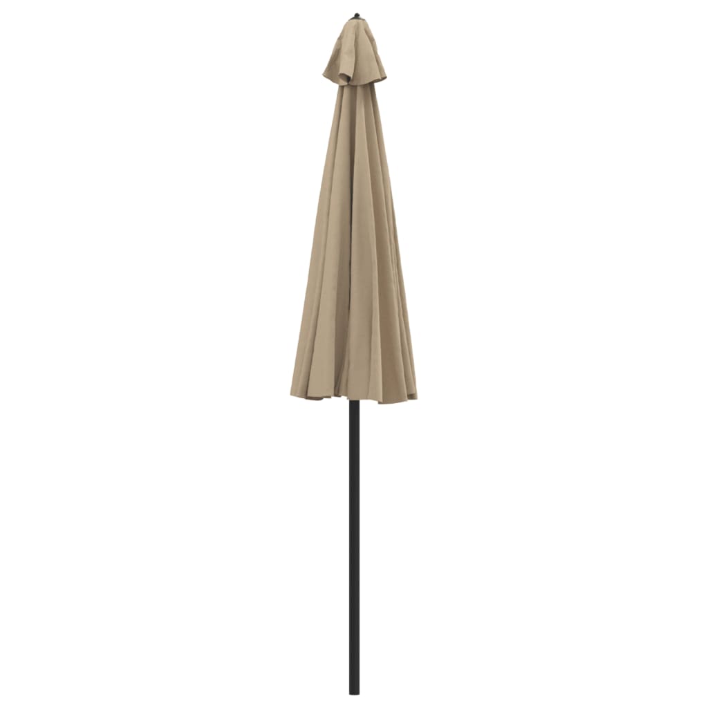 270 Cm Aluminum Mast Sun Umbrella In Taupe