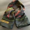 Used HERMES Herms Carr 90 Sitting on the Cover Silk Large Scarf