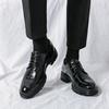 Men's Shoes Large Size Heightening Dress Leather Shoes Men's Spring and Autumn Business Casual Shoes One Foot Loafers