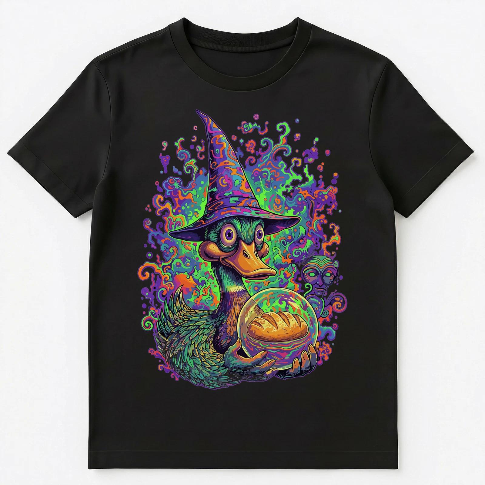 

Wizard Duck Bread Prophecy Magic Humor Unisex T-Shirt XL