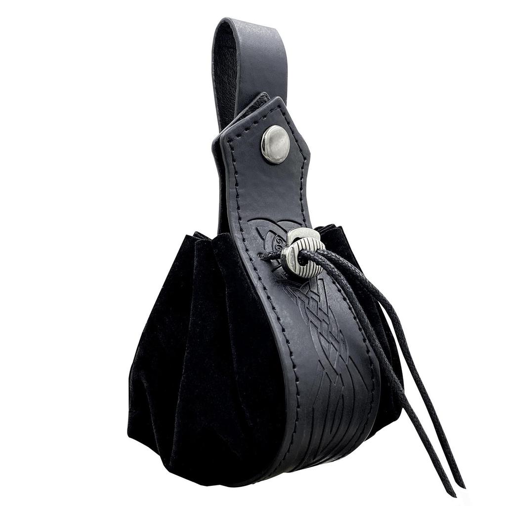 Středověká měšec na mince ve vikingském stylu: Retro ledvinka na opasek