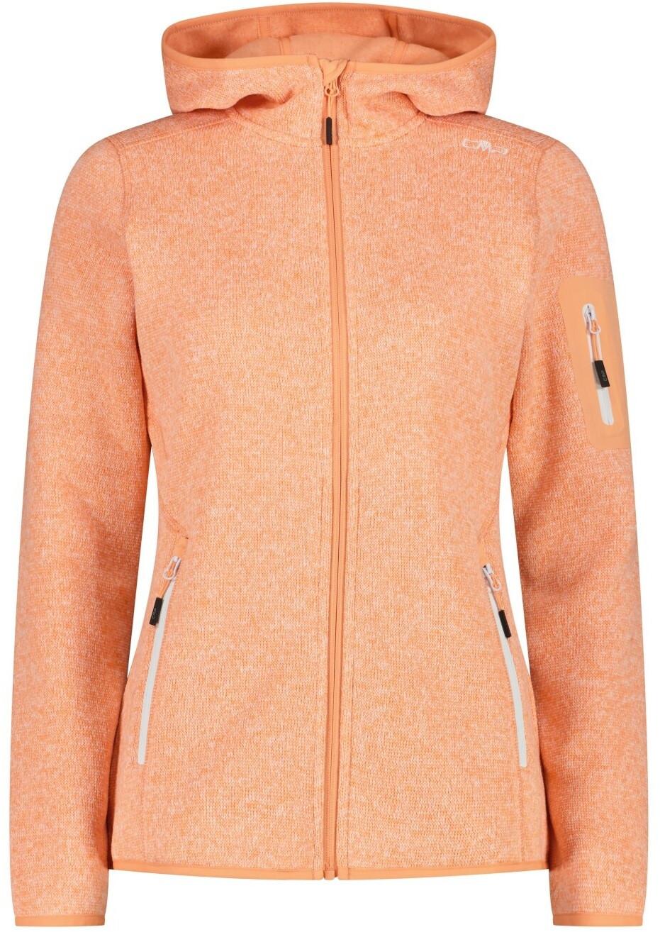 

Куртка CMP Woman Fleece Jacket Fix Hood (3H19826) Jacket Knitted Melange Hoody (3h19826-03ct) salmone-bianco 38