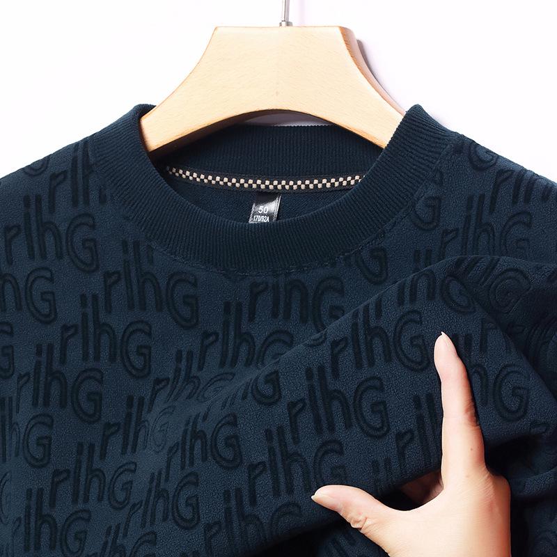 Men s Thick Plush Hooded Sweatshirt - 2025 Autumn/Winter Casual Warm Base Layer L: 115-130 lbs