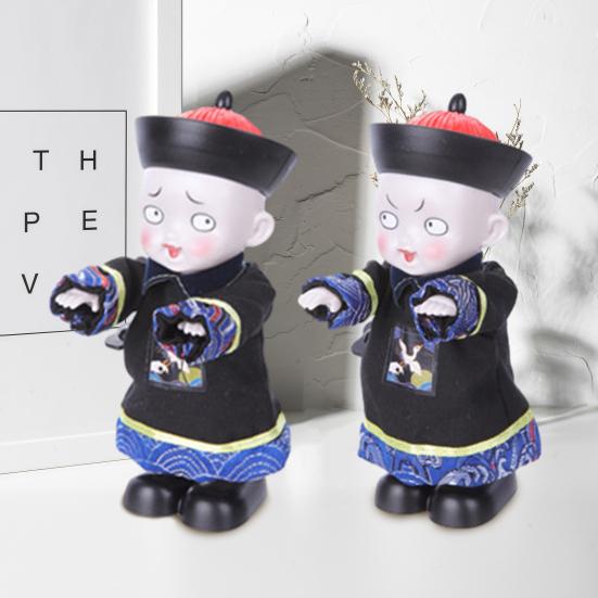 Lustiges Zombie-Aufziehspielzeug mit Stoffkostüm, gruseliger Ausdruck, springender Zombie, Frühlings-Uhrwerkspielzeug, Kinder und Erwachsene, Geburtstagsgeschenk