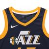 Nike Temporada da NBA 2020 Camisa Swingman Utah Jazz Donovan Mitchell Masculina Tops College-Navy Amarelo-Sundial CW3683-426