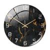 30CM Wall Clock New Listing Round Marble Three-Dimensional Clock Home Decorations For Living Room Kitchen Bedroom And Office