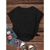 European Size When Life Gives You Lemons, It's Fun. Letter Patterns, Trendy Short Sleeved T-shirts, Letter Printed,  Round Neck,Comfortable Breathable
