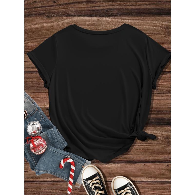 European Size When Life Gives You Lemons, It's Fun. Letter Patterns, Trendy Short Sleeved T-shirts, Letter Printed,  Round Neck,Comfortable Breathable
