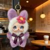 Soft And Fluffy Rabbit Plush Keychain/Bag Charm – Cute Cartoon Doll Pendant Holiday Gift