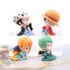 One Piece Action Figure Set With Luffy, Zoro, Nami, And Law Cute And Collectible Anime Toys
