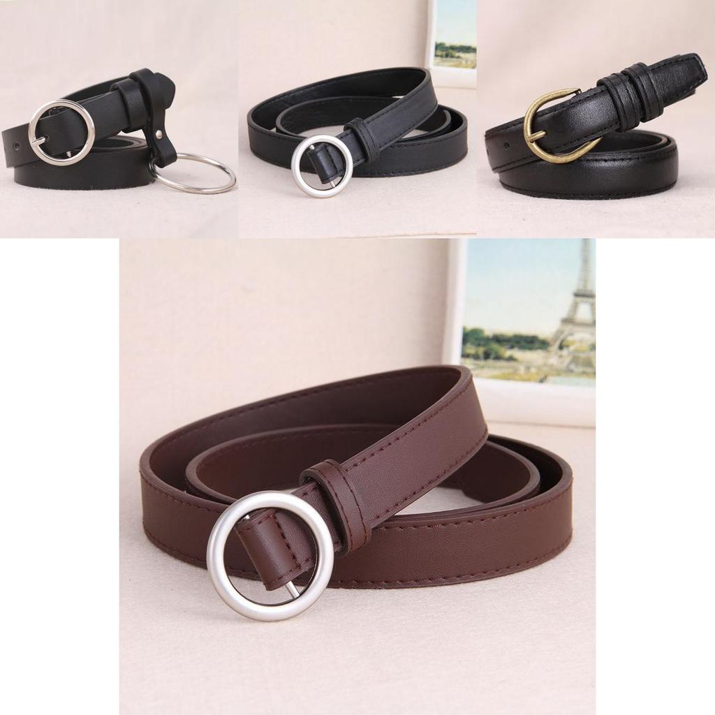 All Hole Contemporary Black Belt For Women Stylish Automatic Buckle For Wear Everyday