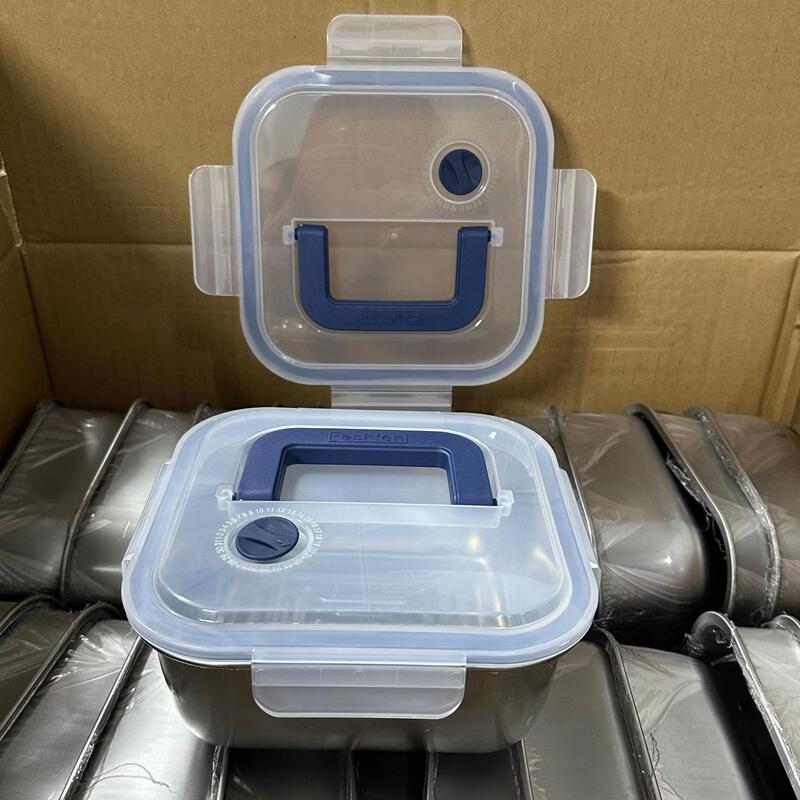 

ZISIZ Square Food Storage Container Set with Drop-Proof Lids