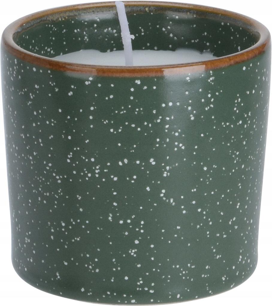 Decorative paraffin candle in stoneware 6 x 7 cm