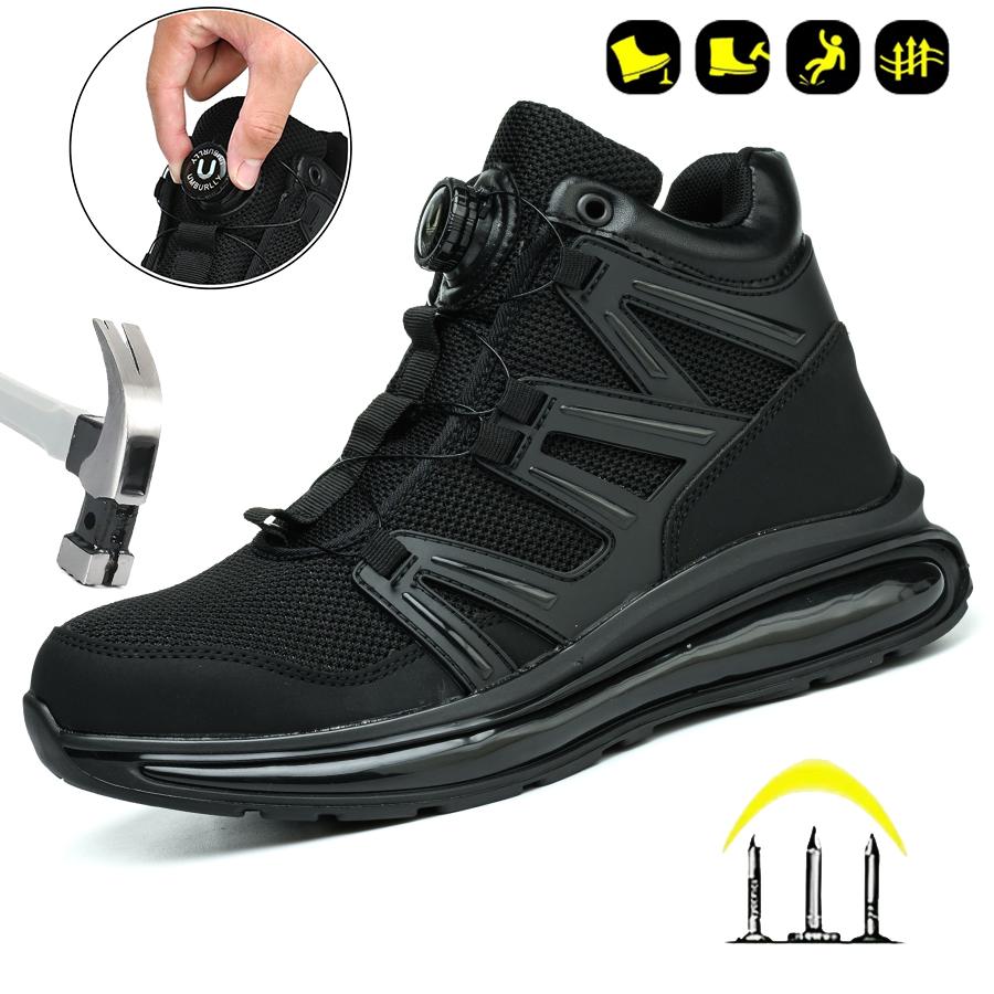 

Мужские защитные ботинки со стальной головкой, разбивающие и прокалывающие кнопки, мужские защитные ботинки для работы на открытом воздухе, строительства, фабрики, мастерской 40