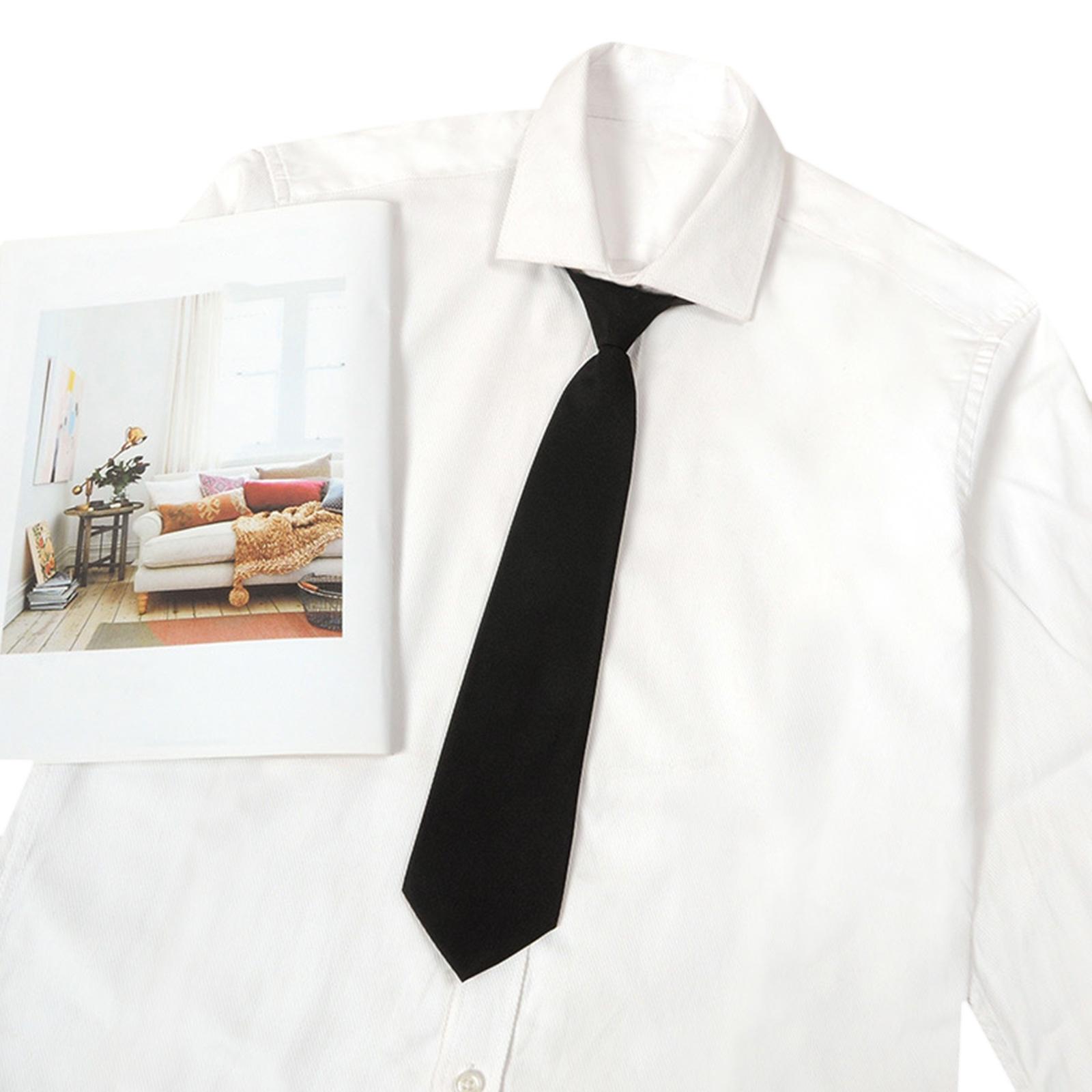 

Предварительно завязанный галстук на молнии, форменные галстуки для мужчин, декоративный длинный узкий галстук, повседневный универсальный галстук, JK, униформа, галстук