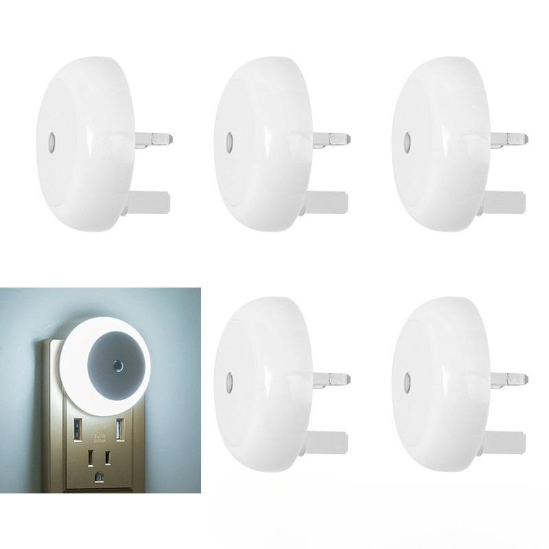 Plug In Light Controlled Sensor Smart Night Light With  Control Switch Suitable For Corridors, Bedrooms, Children's Rooms, Kitchens Stairs.