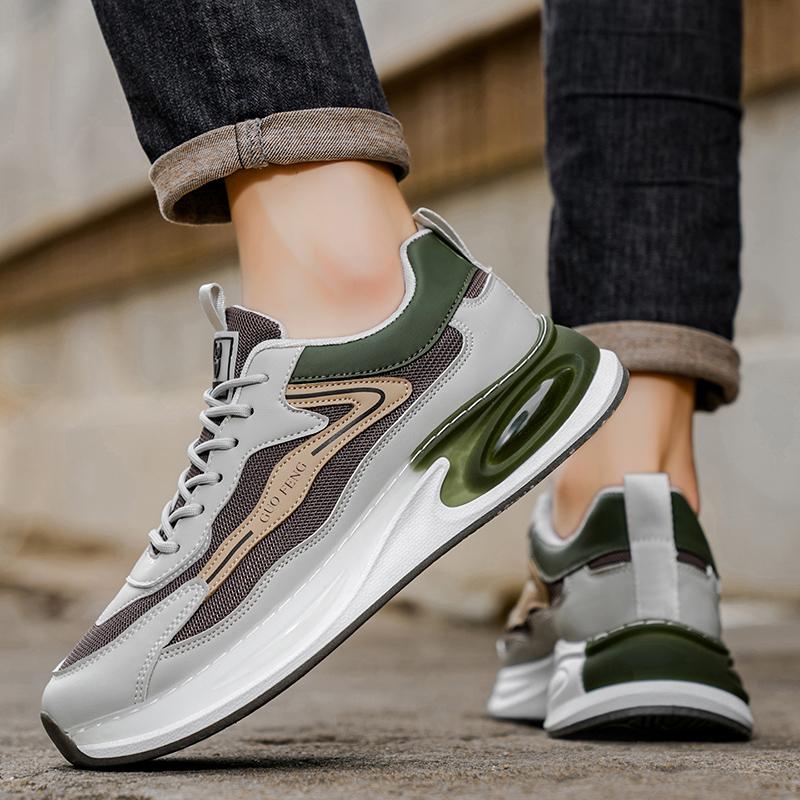 Nowa Moda Męskie Cztery Pory Roku Wygodne Buty na Grubej Podeszwie Studenci Chłopcy Modne Miękka Podeszwa Oddychające Casualowe Sneakersy do Biegania