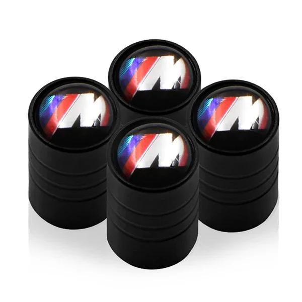 

4pcs car Tire Valve Cap waterproof protection cover For bmw M Sticker X1 X3 X4 X5 X6 X7 e46 e90 f20 e60 e39 f10 Car accessories чёрный