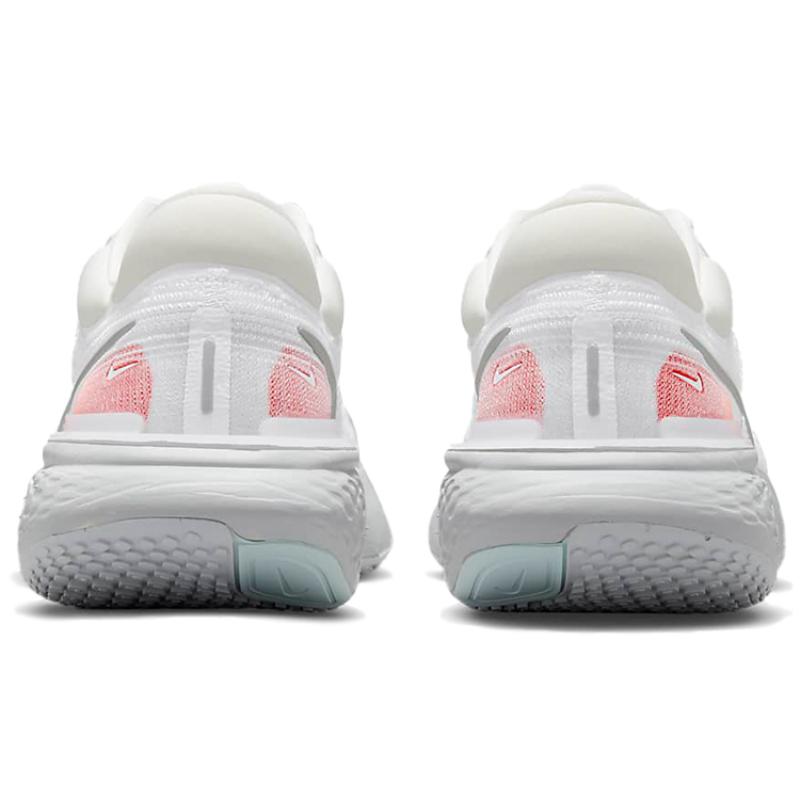 Nike ZoomX Invincible Run Flyknit White Pure Platinum Chile Red Sneakers Casual CT2228-102