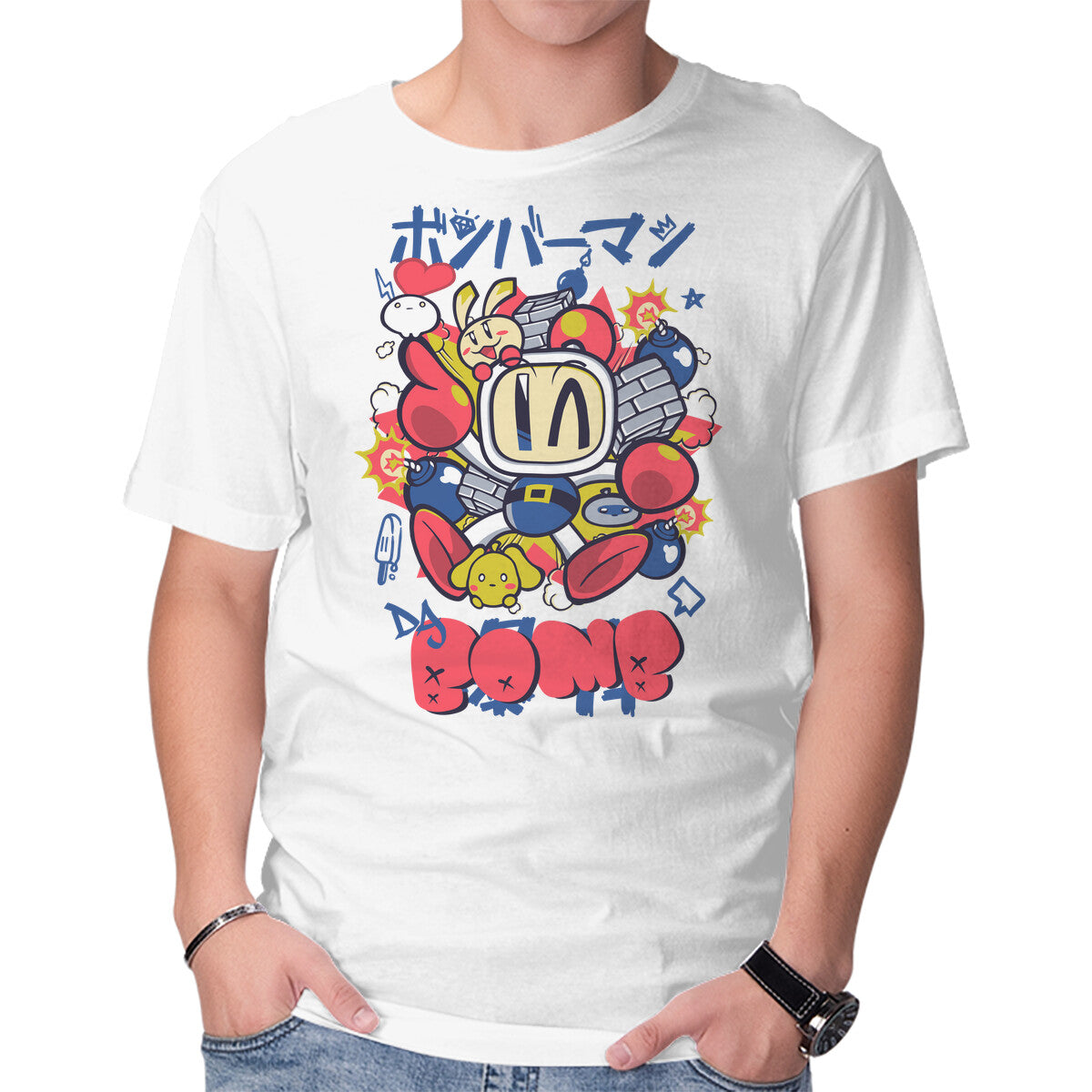 Unisex Crew Neck T-Shirt Da Bomb Graphic Short Sleeve Casual Tee XXXL