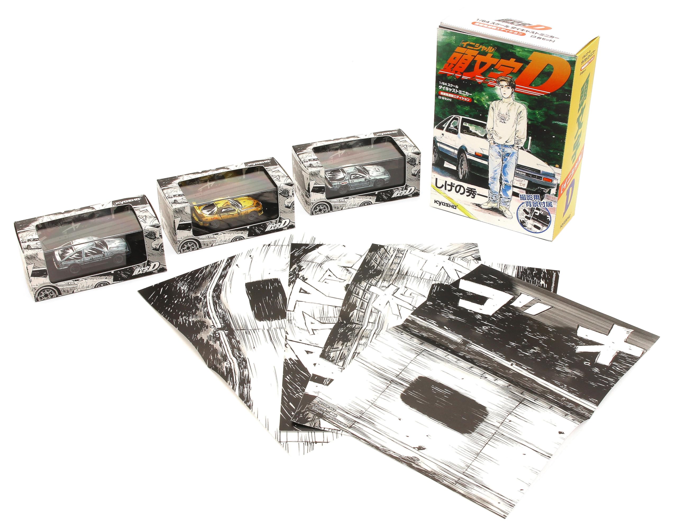 

Kyosho Initial D Manga Style Painted Edition Набор из 3 готовых изделий 1/64