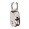 Marine Pulley Stainless Steel Lifting Single Pulley Block Wire Rope Hanging Towing Wheel for Sailboats Yachts Ship
