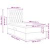 Storage Bed with Mattress Dark Green 100 X 200 Cm Velvet