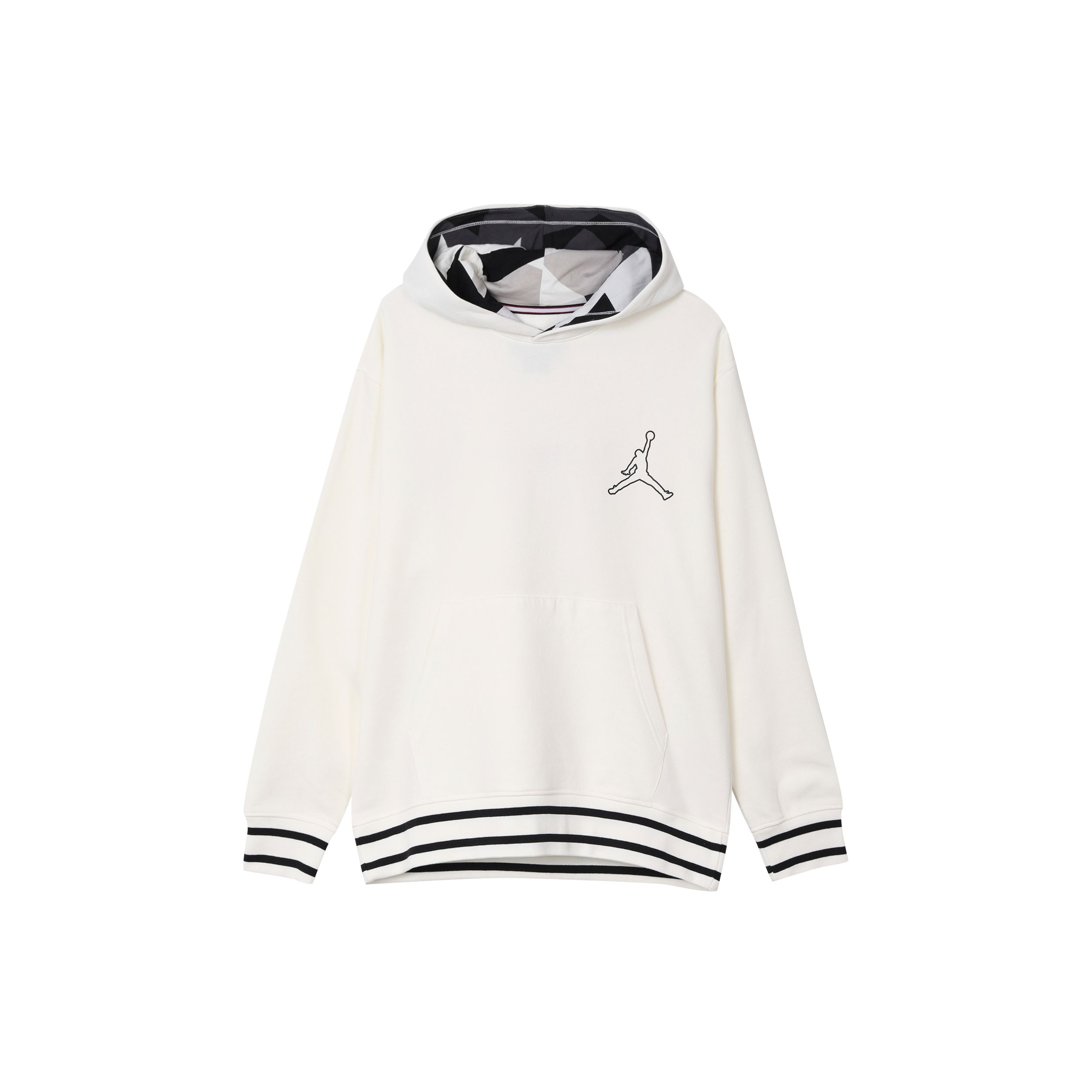 

Jordan Spliced Logo Letter Print Fleece-Lined Hoodie Men Hoodie White FD7403-133 L