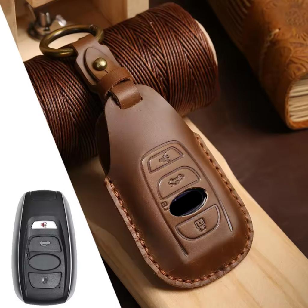Copertura in Pelle per Chiave Auto per Subaru Legacy XV Forester Outback BRZ Accessori SIT Auto Guscio Protettivo per Chiave Telecomando
