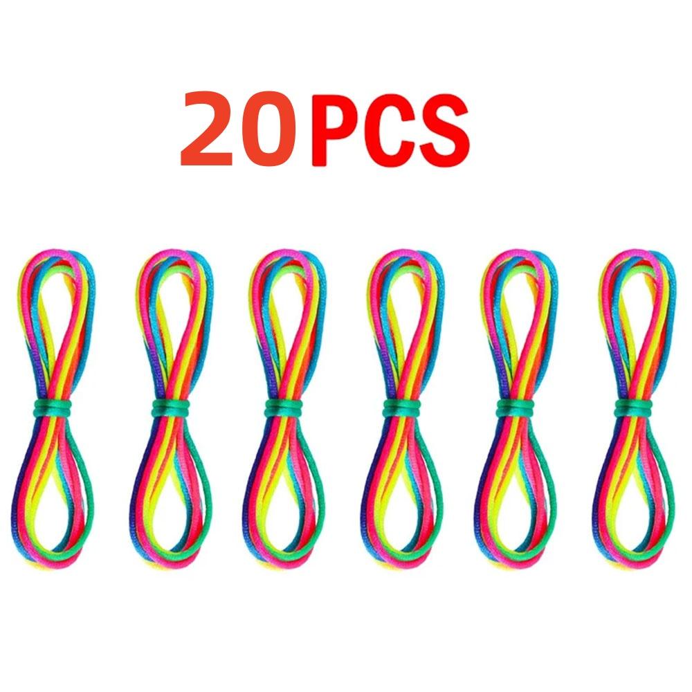 5-20pcs Rainbow Color Cradle Rope Finger Game Classic Rope Line Toy Rope Hand Rope Puzzle Game Create Toy Supplies