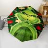 Weihnachten Jack & Der Grinch Druck Automatischer Regenschirm, 8 Rippen Eisenrahmen, Kunststoffgriff, Geeignet für Reisen im Freien & Täglich, Ideales Geschenk