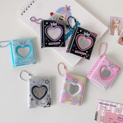 Album Photo Original Love Hollow 2 Pouces avec Chaîne Mini Album Photocard pour Idol Kpop Mignon Petits Livres de Collection de Cartes Vente en Gros