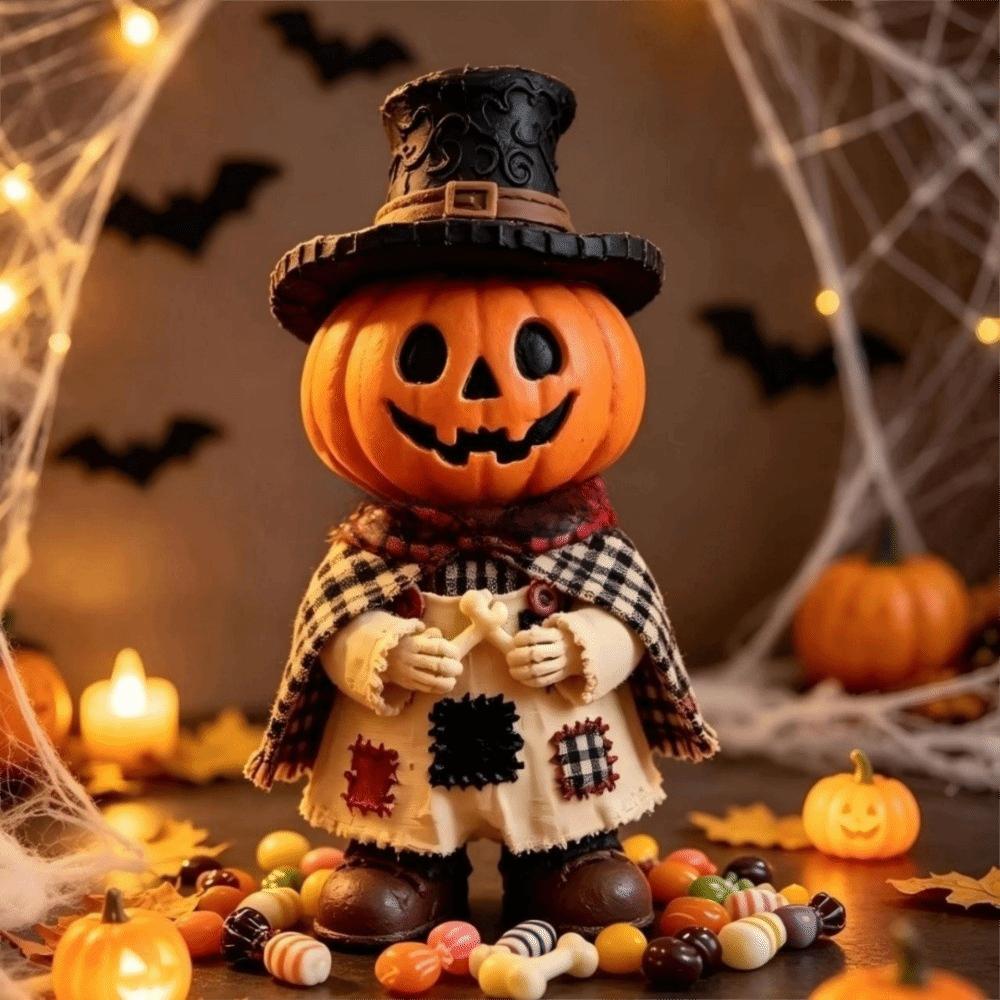 Zweiseitig bedrucktes Holzornament Handgefertigte Geisterfigur Tischdekoration Halloween