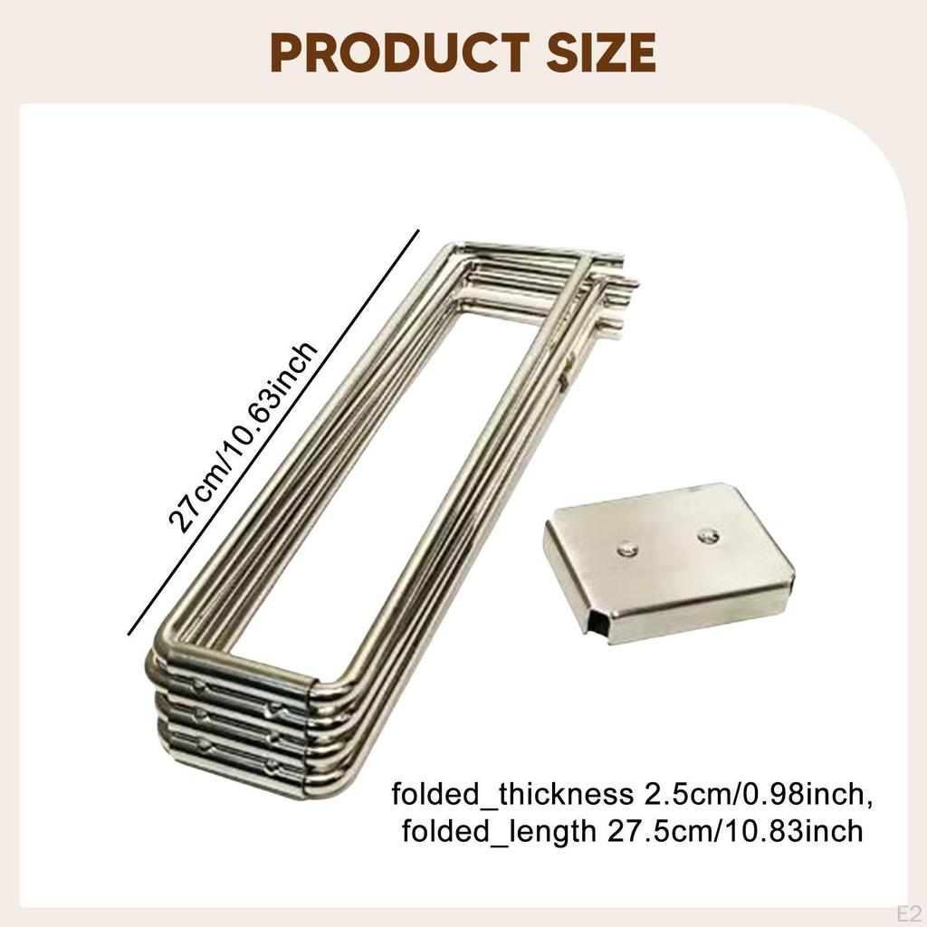 Foldable Stand Ice Box Holder Trash Bag Bracket Versatile Storage Bin Luggage Rack for Fishing