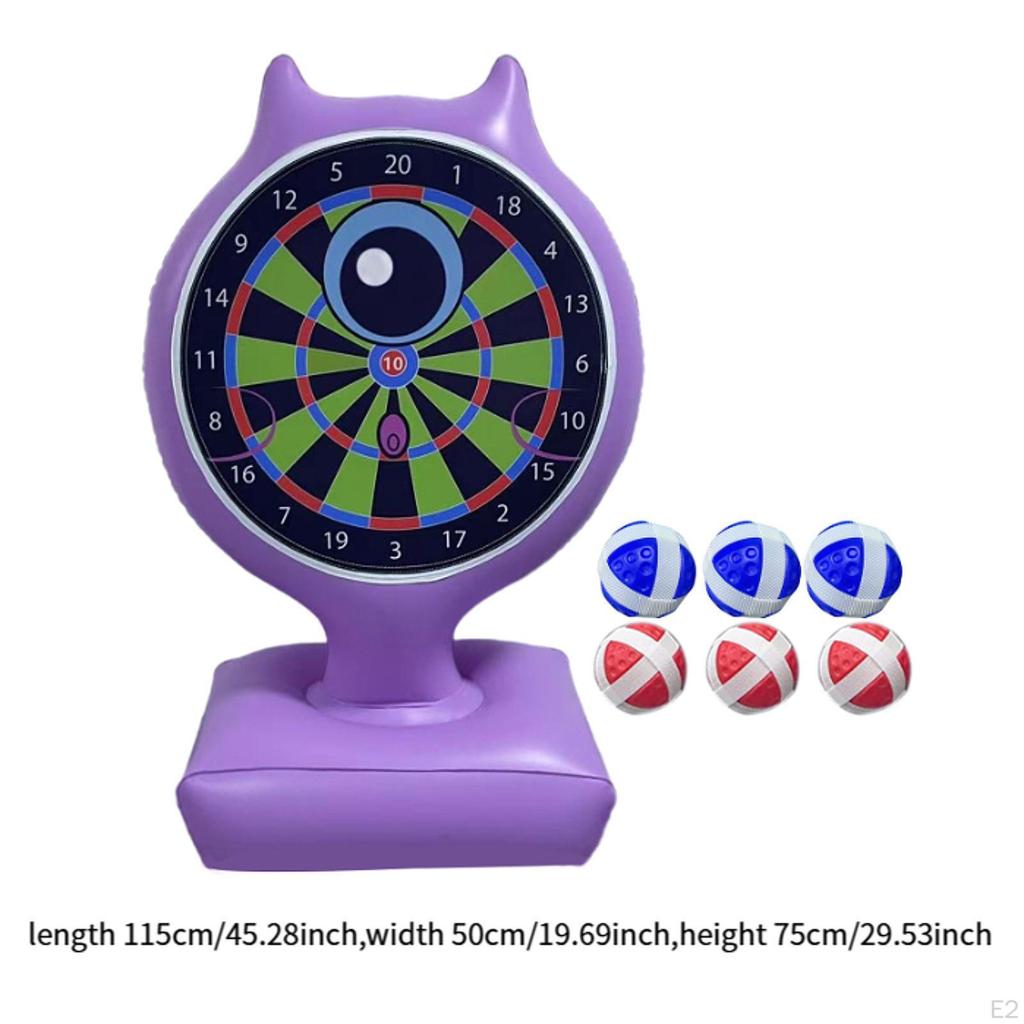 Inflatable Board Dartboard Swimming Pool Floats Throw Game Throwing Set for Backyard Play