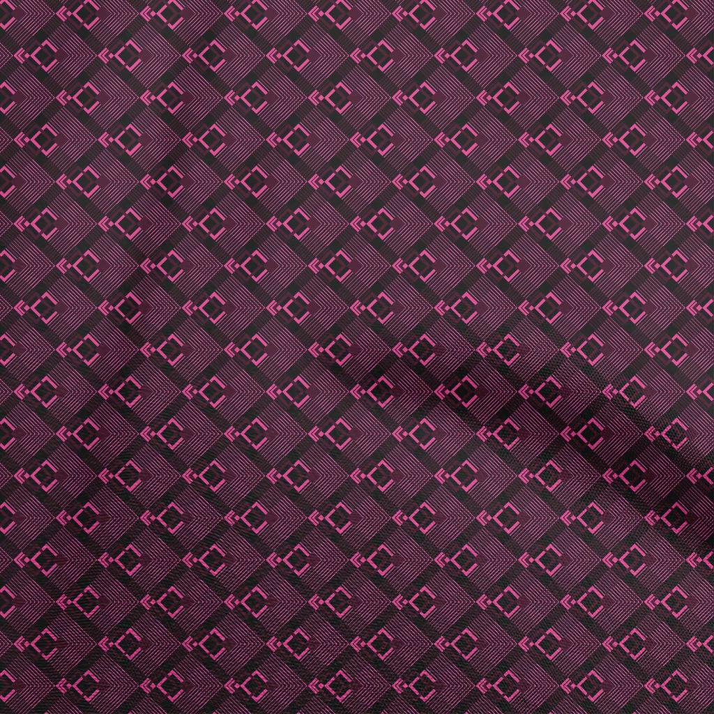 oneOone Cotton Flex Green Fabric Geometric Sewing Craft Projects Fabric Prints By Yard 40 Inch