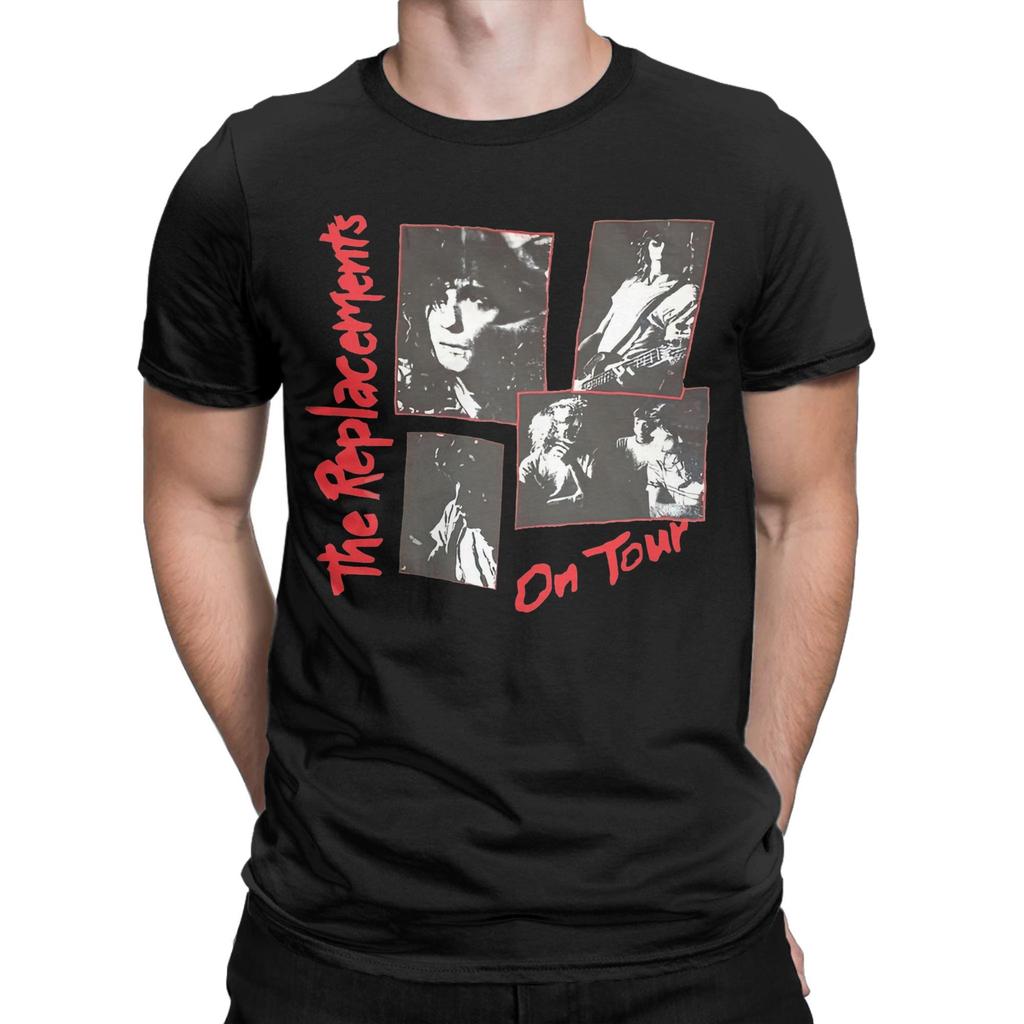 The Replacements Vintage T Shirts Men Cotton Hipster T-Shirts Round Collar  Tee Shirt Short Sleeve Clothes Big Size
