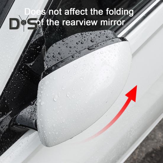 1 Pair Car Rearview Blind Spot Mirror Rain Eyebrows Adjustable Design Universal Easy To Install Car Rearview Mirror Protection Shield