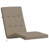 Lounge Chair Cushions 2 Pcs Taupe Oxford Fabric