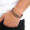 Retro Style Copper Flower Magnet Bracelet & Ring Set